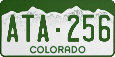 CO license plate ATA256