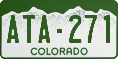 CO license plate ATA271