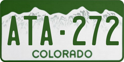 CO license plate ATA272