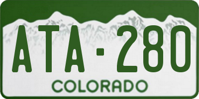 CO license plate ATA280