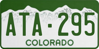 CO license plate ATA295