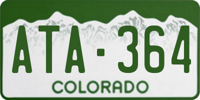 CO license plate ATA364