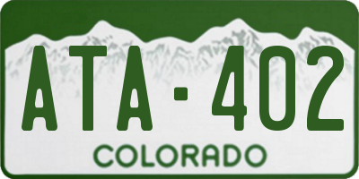 CO license plate ATA402