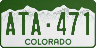 CO license plate ATA471