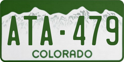 CO license plate ATA479