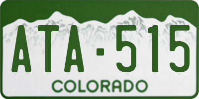 CO license plate ATA515