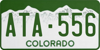 CO license plate ATA556