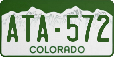 CO license plate ATA572