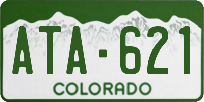 CO license plate ATA621