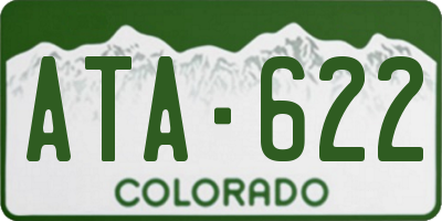 CO license plate ATA622