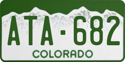 CO license plate ATA682