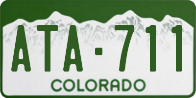 CO license plate ATA711