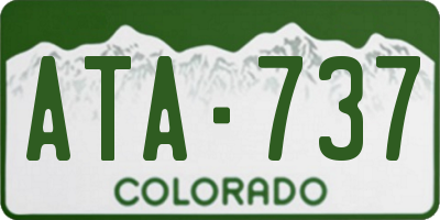 CO license plate ATA737