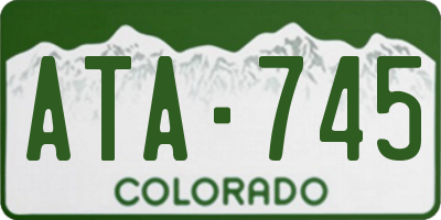 CO license plate ATA745