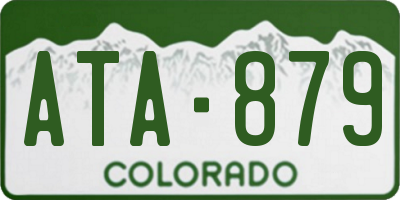 CO license plate ATA879