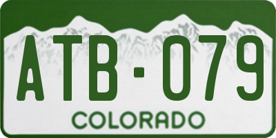 CO license plate ATB079