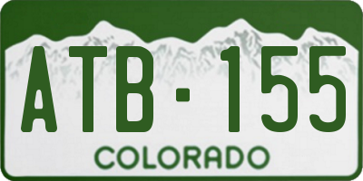 CO license plate ATB155