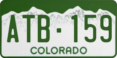 CO license plate ATB159