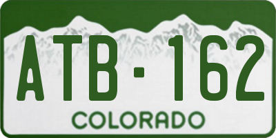 CO license plate ATB162