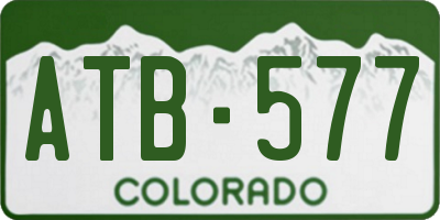 CO license plate ATB577