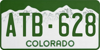 CO license plate ATB628