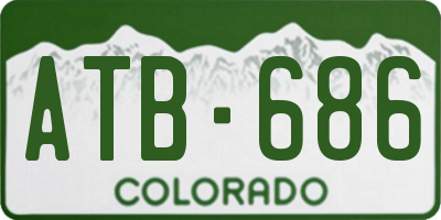 CO license plate ATB686