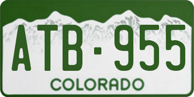 CO license plate ATB955