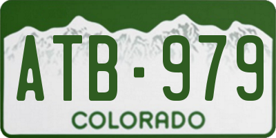 CO license plate ATB979