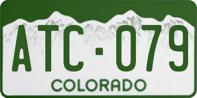 CO license plate ATC079