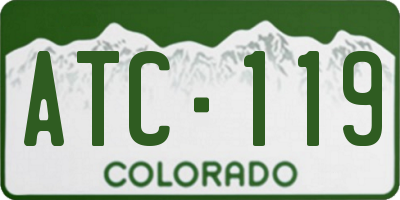 CO license plate ATC119