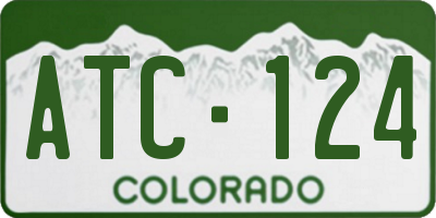 CO license plate ATC124