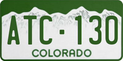 CO license plate ATC130