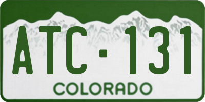 CO license plate ATC131