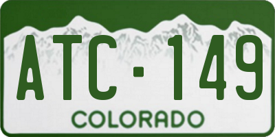 CO license plate ATC149