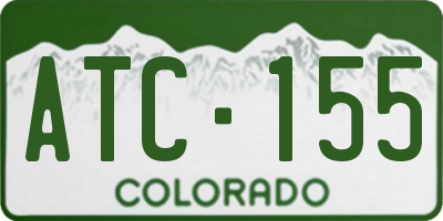 CO license plate ATC155