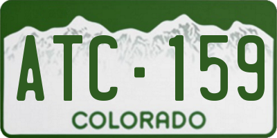 CO license plate ATC159