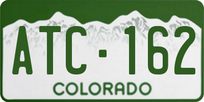 CO license plate ATC162