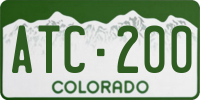 CO license plate ATC200