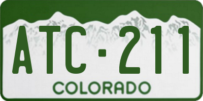 CO license plate ATC211