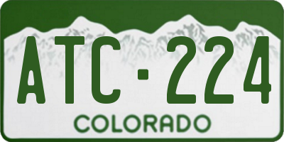 CO license plate ATC224