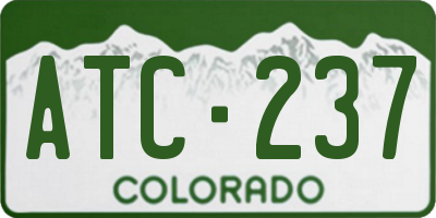 CO license plate ATC237