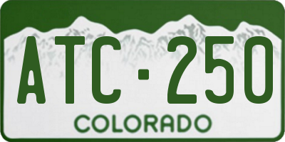 CO license plate ATC250