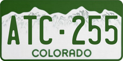 CO license plate ATC255