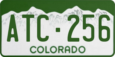 CO license plate ATC256