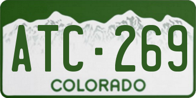CO license plate ATC269