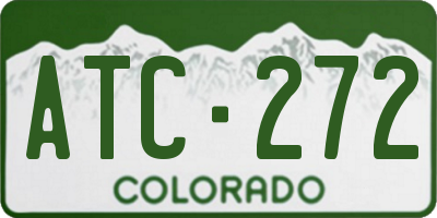 CO license plate ATC272