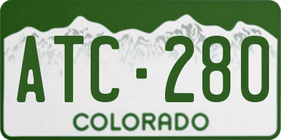 CO license plate ATC280