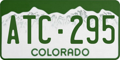CO license plate ATC295