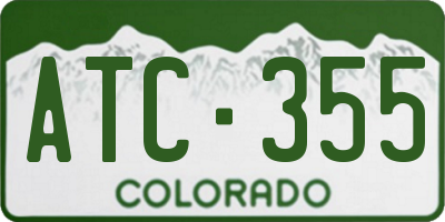 CO license plate ATC355