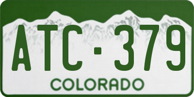 CO license plate ATC379